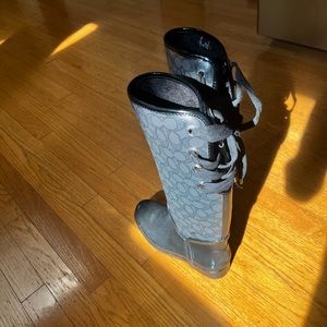Coach rain boots